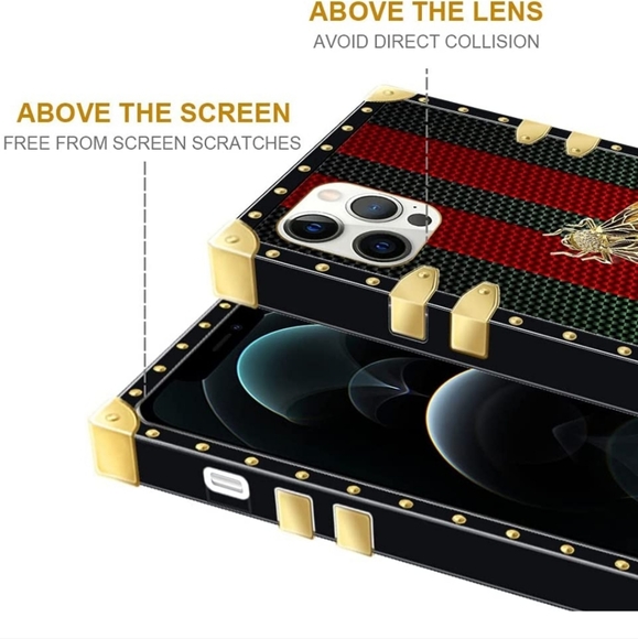 New iPhone 12 Pro Max Case Red Green Golden Bee Case - Picture 6 of 7